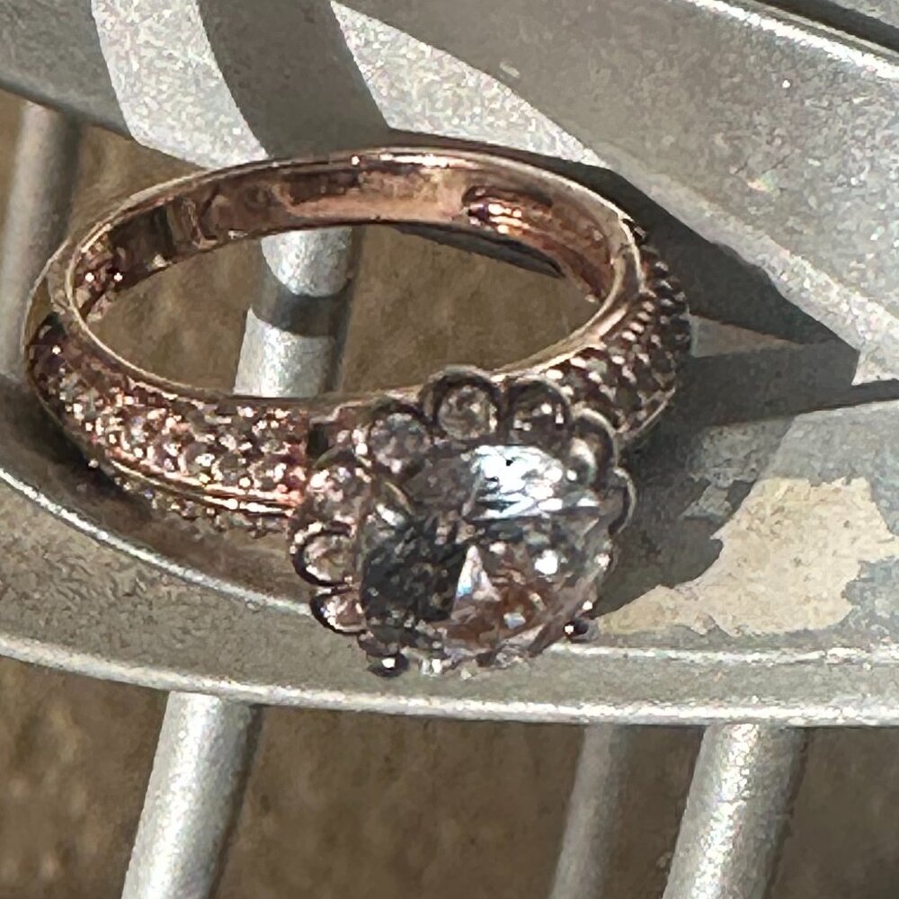 Vintage CZ ring, size 5